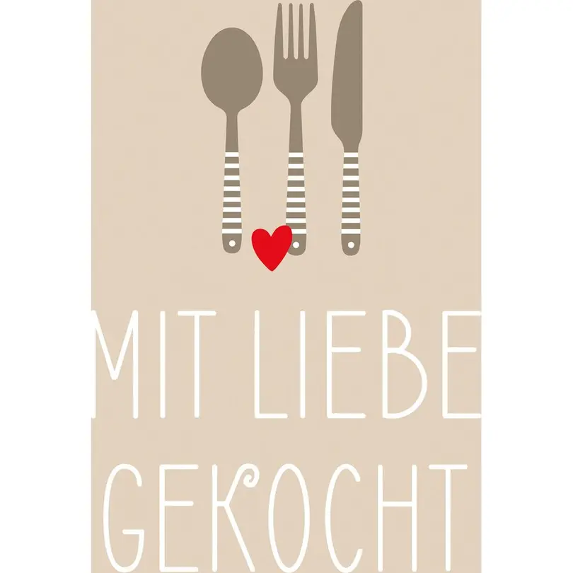Serviette 20er-Set Mit Liebe gekocht