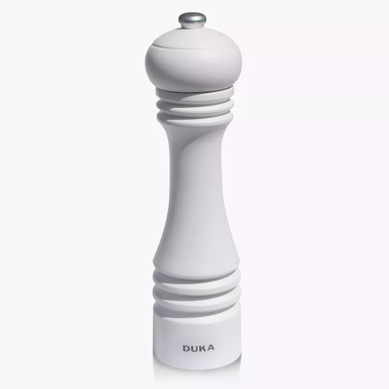 Młynek manualny do soli DUKA FRON 23 cm biały
