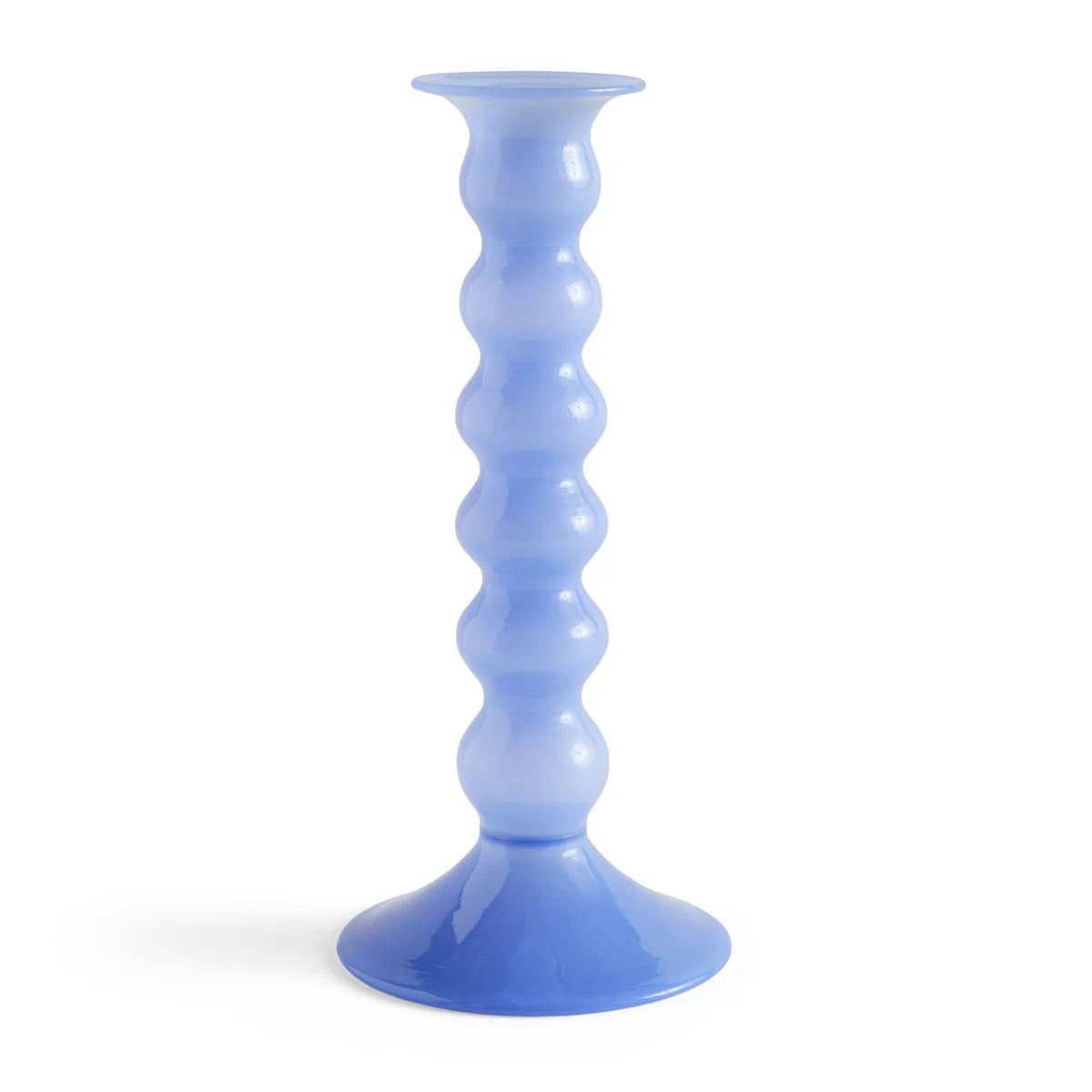 HAY - Wavy Kerzenhalter L, jade hellblau