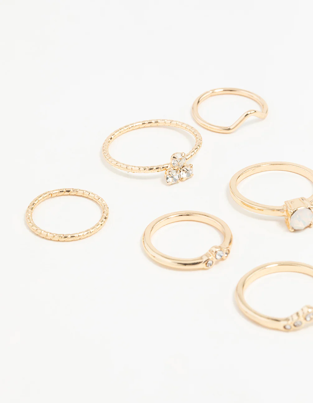 Gold Fine Moonstone Ring Pack
