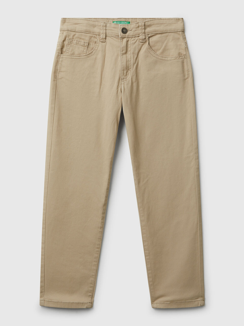 Stretch cotton trousers
