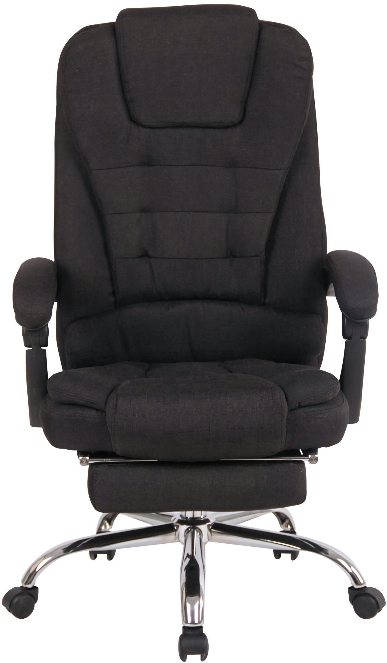 OXYGEN - Chaise de bureau réglable pivotante en tissu Noir