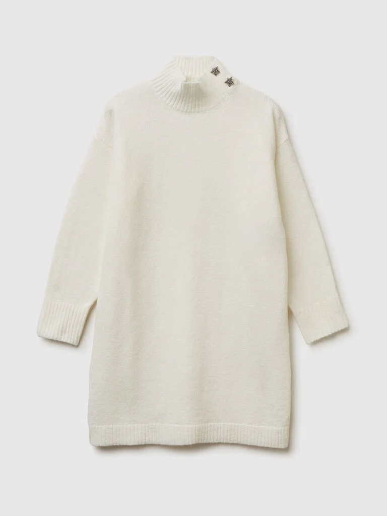 Turtleneck knit dress