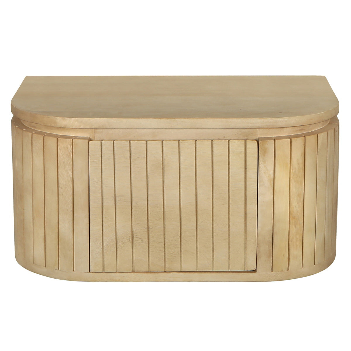 Giga Meubel Nachtkastje Merel - Zwevend Naturel Hout - 55x35x26cm