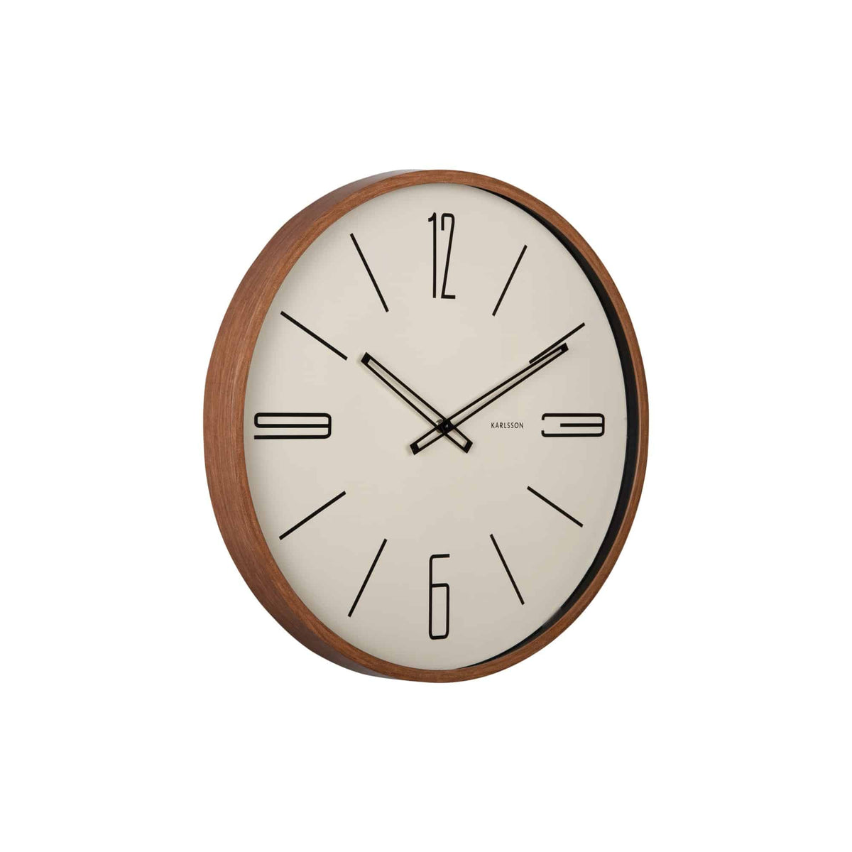 Karlsson wandklok Marcado Large - bruin - Ø50.8cm