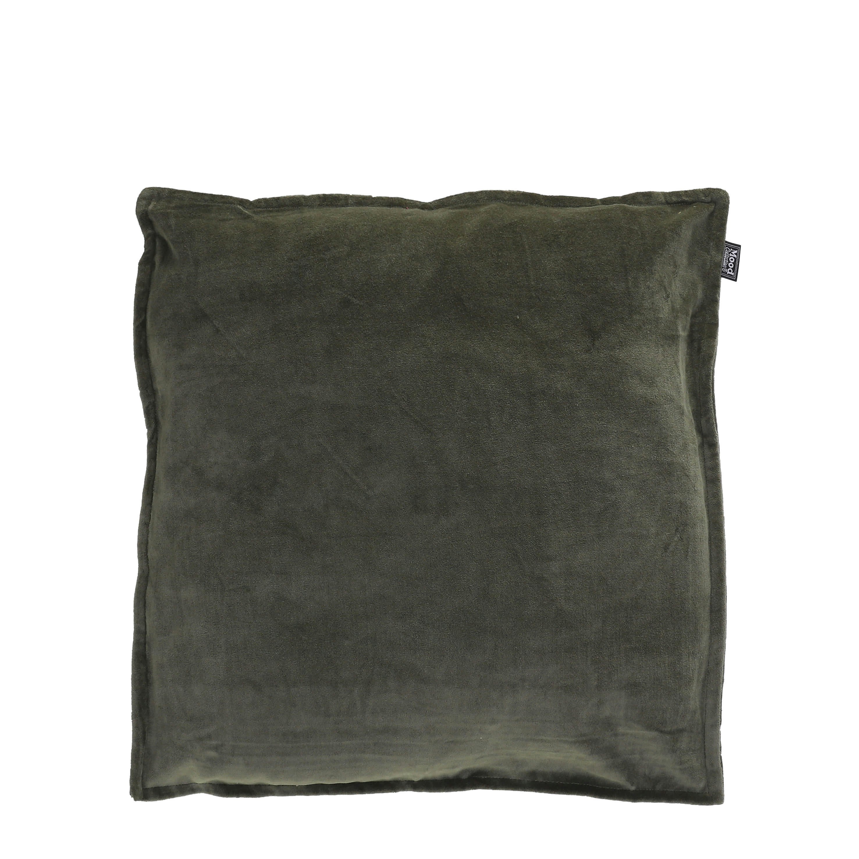 CHARME - Coussin en velours vert 50x50