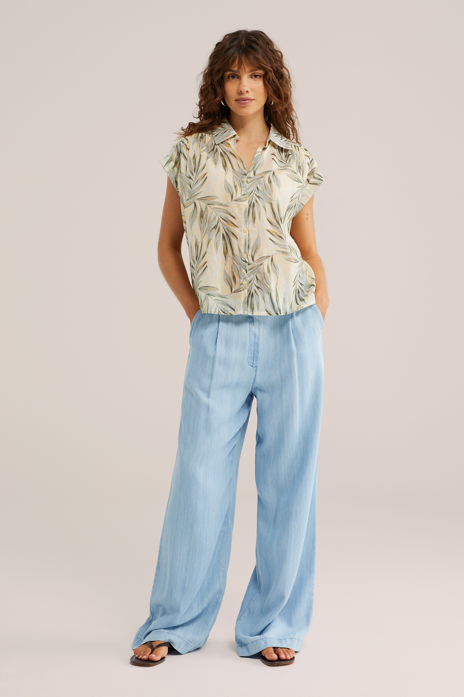 Dames blouse met print