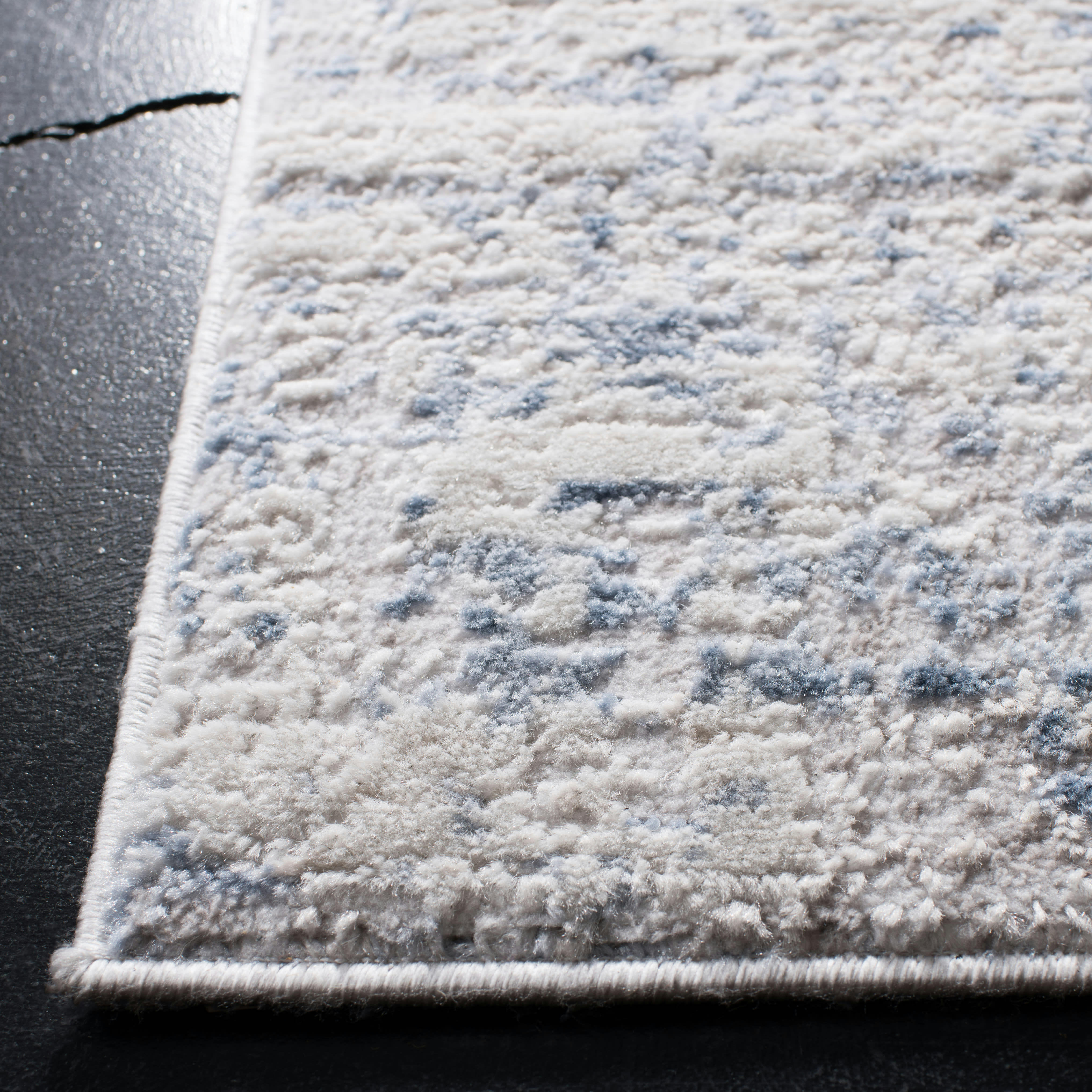 AMELIA - Tapis de salon interieur en  ivoire & bleu, 122 x 183 cm