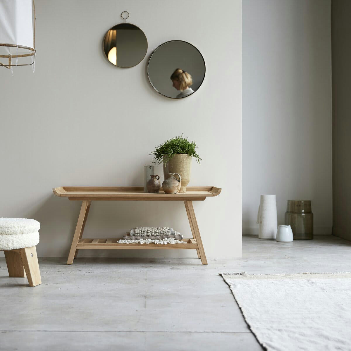 PAMPA - Console basse en teck massif