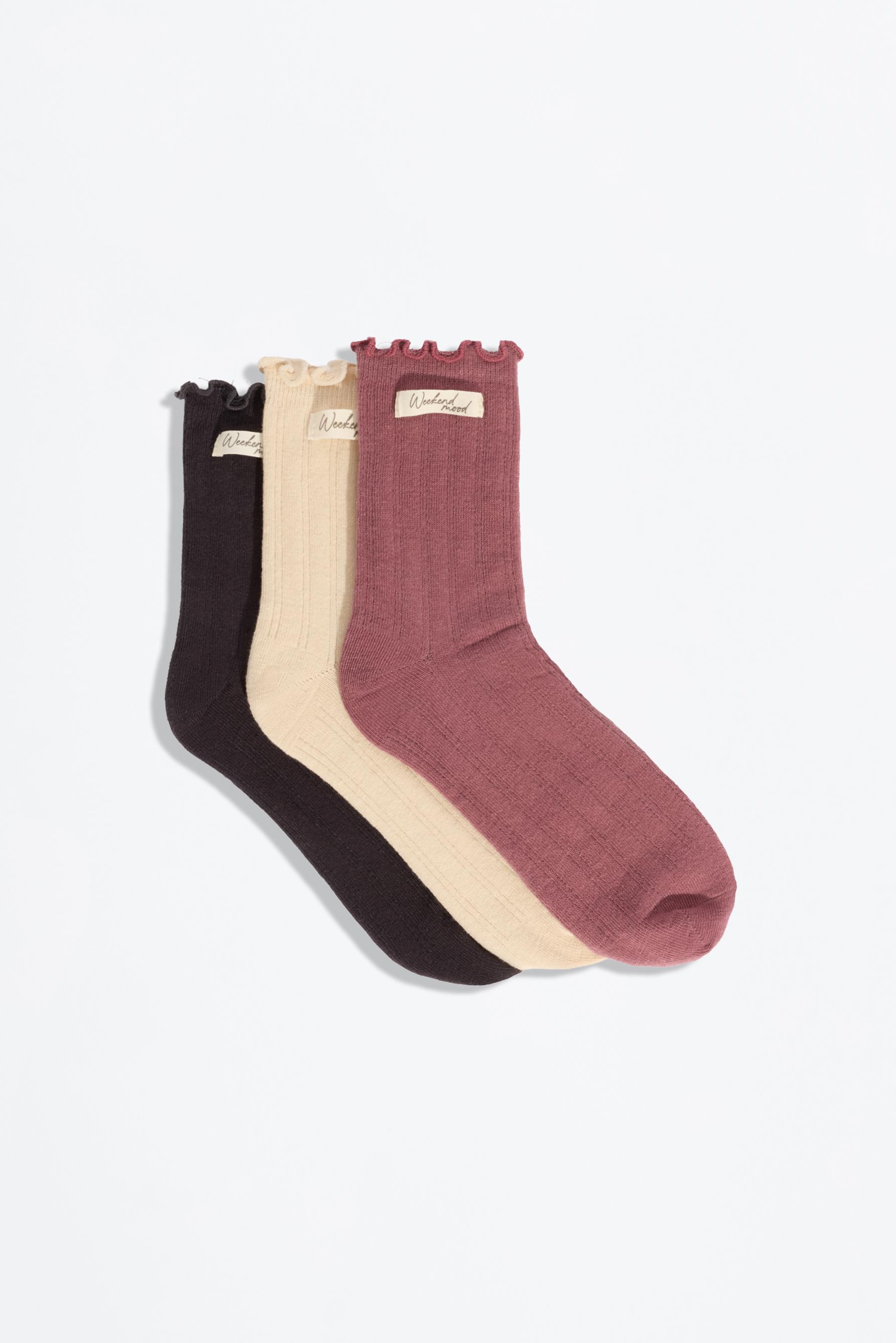 Calcetines cortos etiqueta (Pack 3)