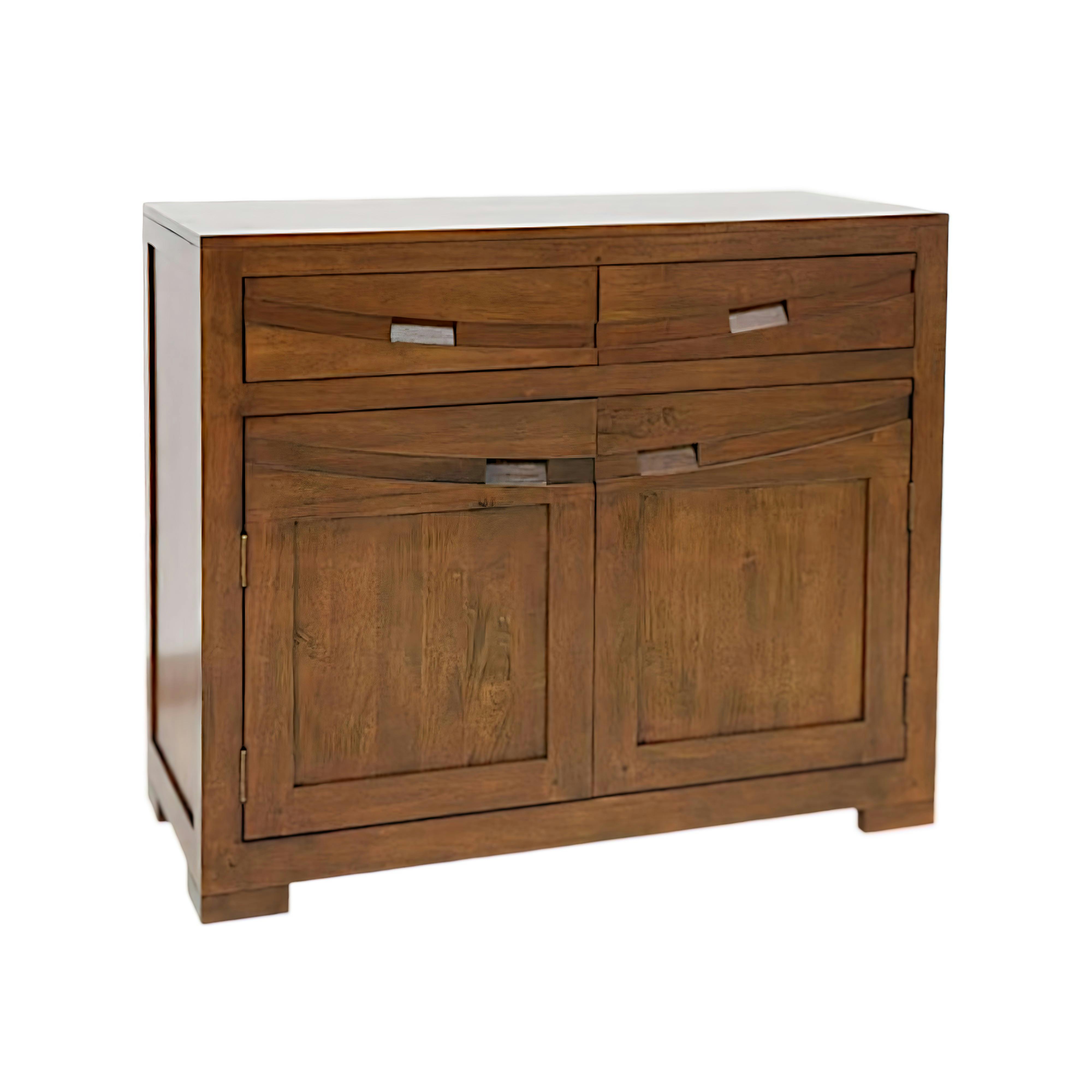 Buffet 2 portes exotique hévéa 100cm NIAGARA