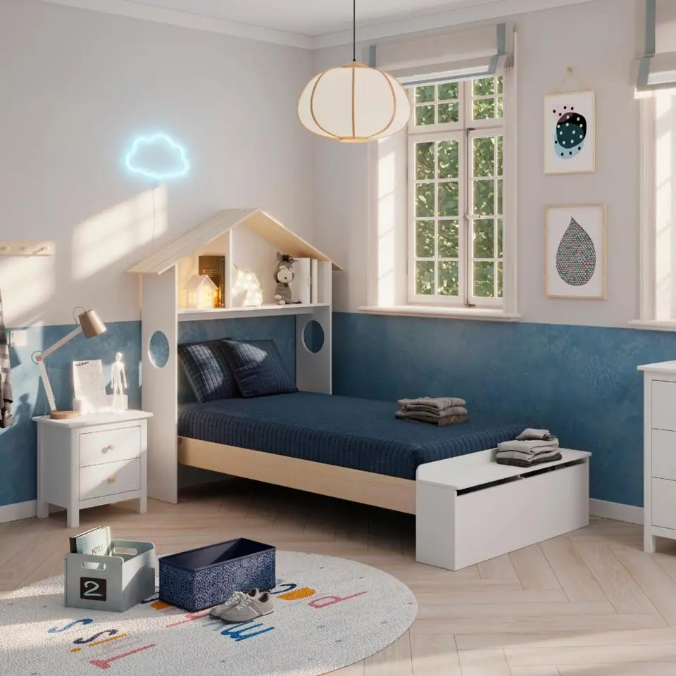 CALICOSY - AMAYA bed - 128,5x216,5x153 cm