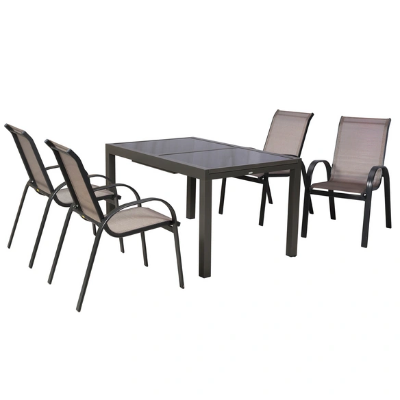 Gartenmöbel-Diningset »Amalfi«, 5 tlg., 4 Sitzplätze, Aluminium