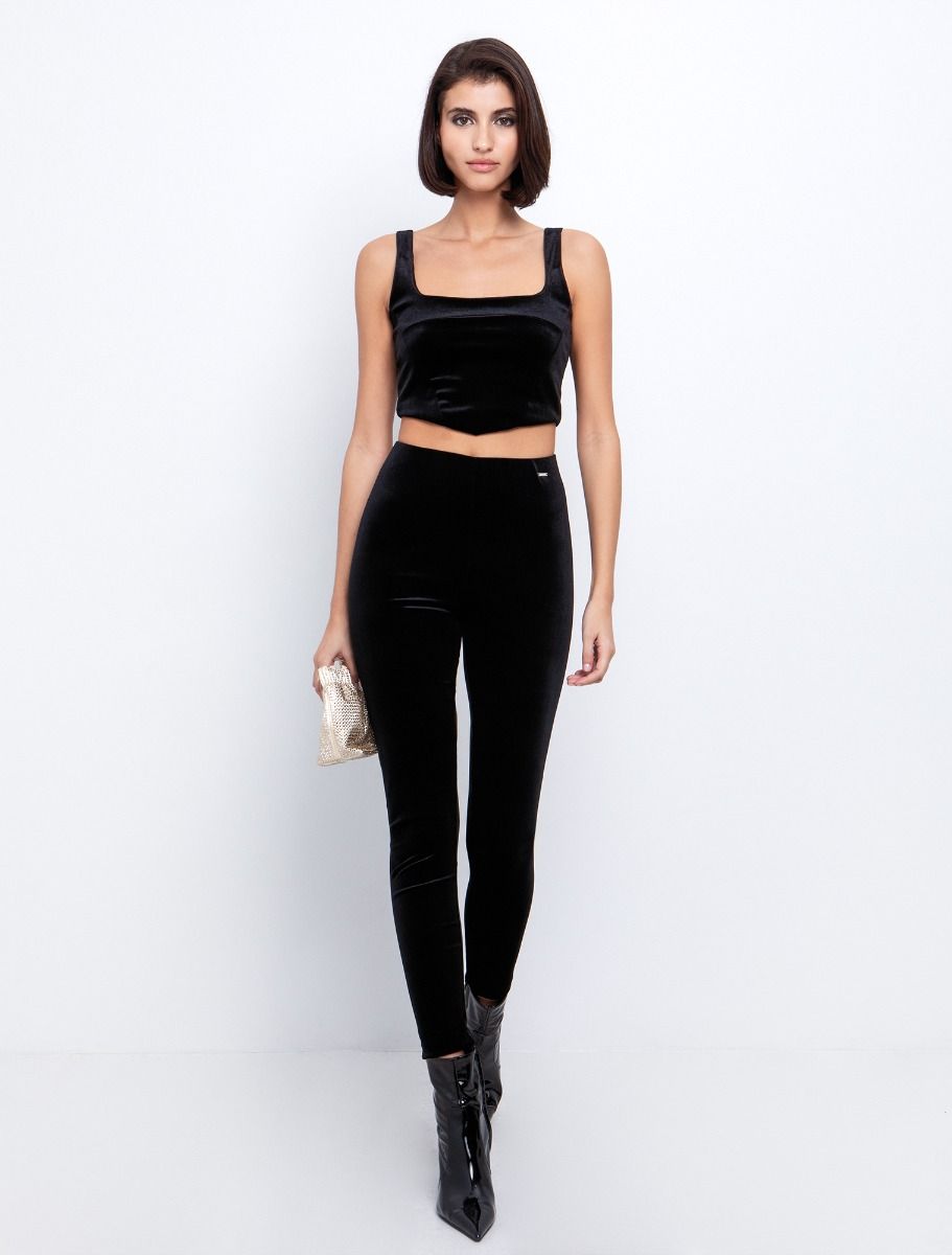 Xmas: Crop τοπ από βελούδο