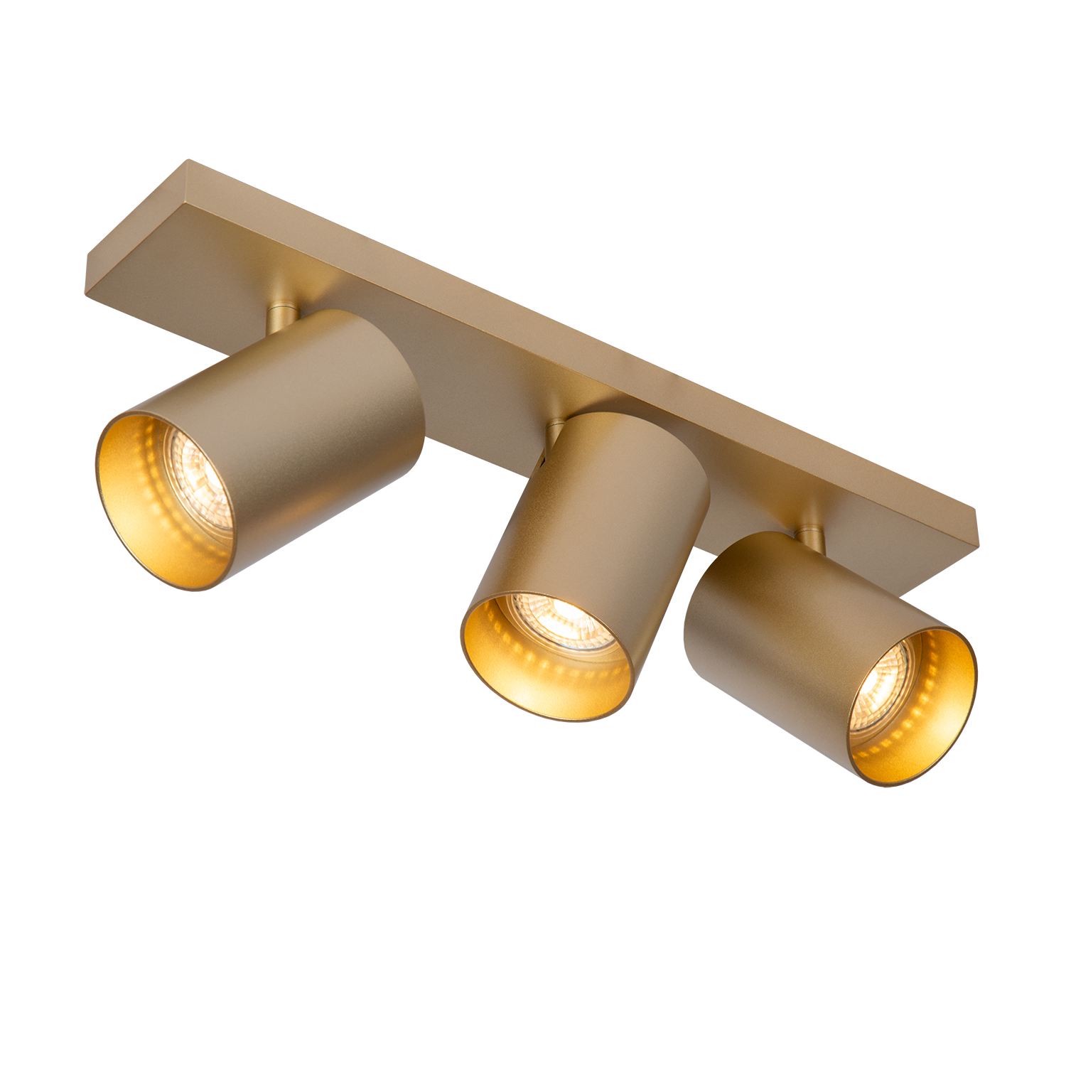 Atmooz Nuo 3 Plafondlamp – Goud – Ø7 cm – 3 Kantelbare Spots – Metaal