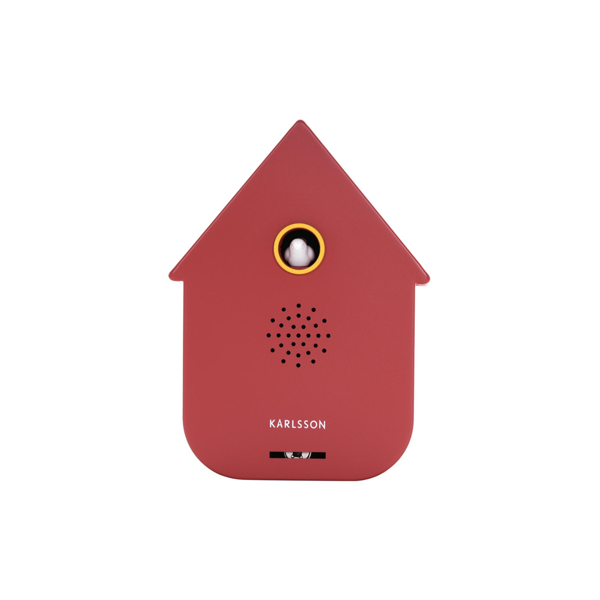 Karlsson ornament Sound Box Modern Cuckoo - rood - Ø12cm