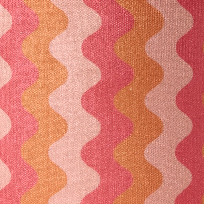 Lampenkap retro - roze - &Oslash;24.5x17 cm