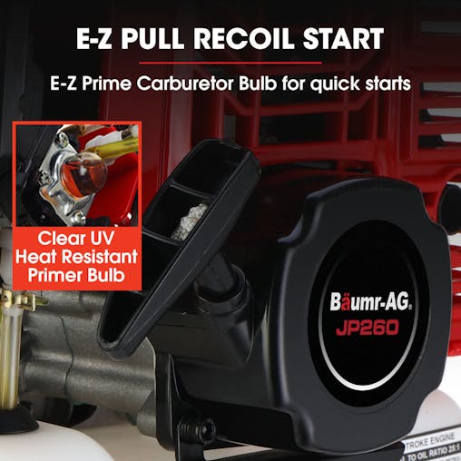 NNEMB 2 Stroke 52cc Petrol Jackhammer-with 2 Chisels-Carry Bag