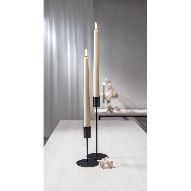 Stabkerze 2er-Set Flamme Slim