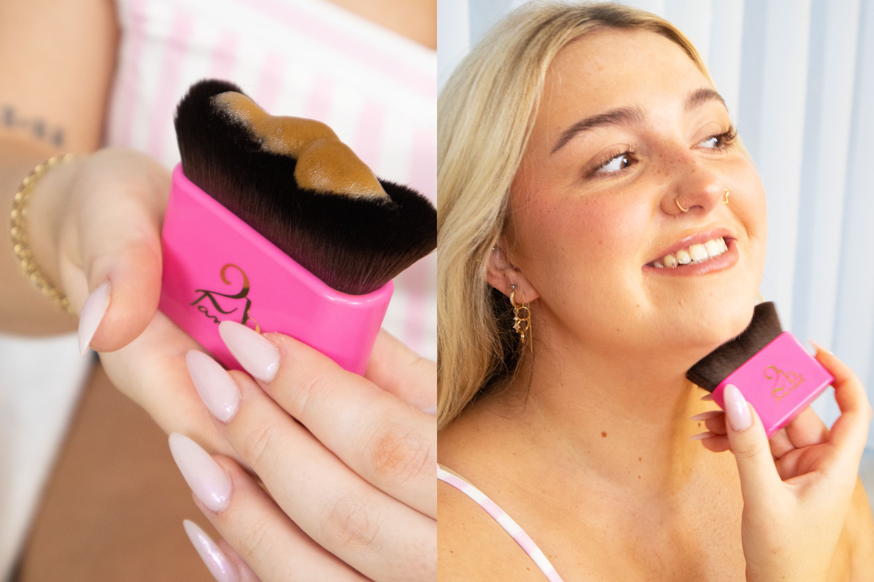 2bTanned Body Contour Brush For Self Tan Application