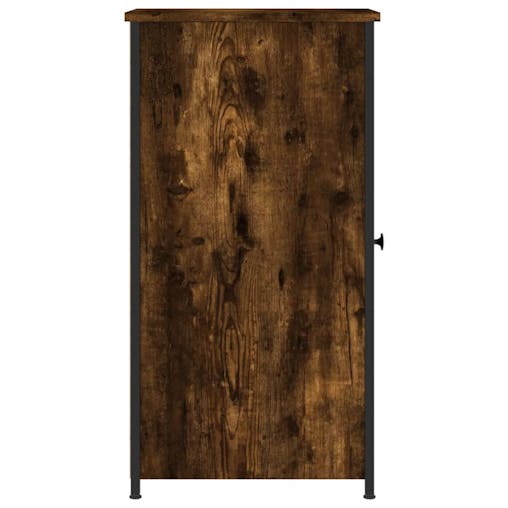 NNEVL Bedside Cabinets 2 pcs Smoked Oak 32x42x80 cm Engineered Wood