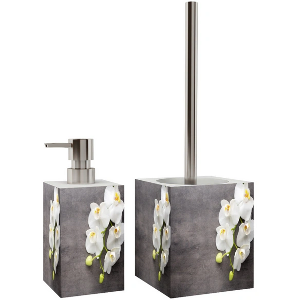 Bad-Accessoire-Set »Pretty«, Grau, Rechteckig
