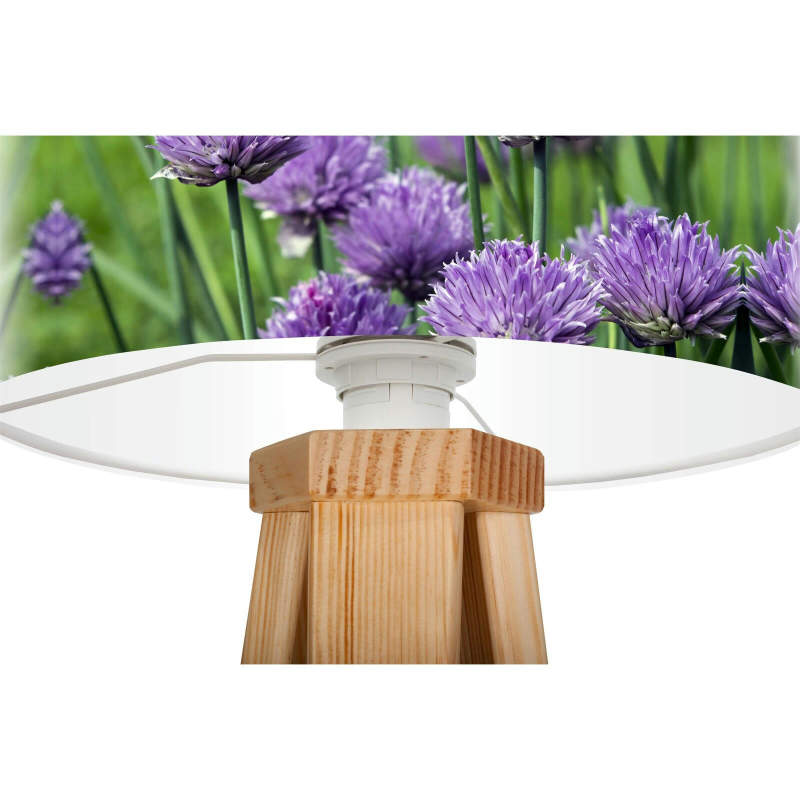 BOTHANICA - Lampe de chevet Bois Violet 30x30x45 cm