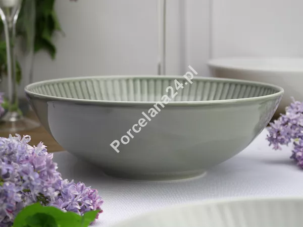 Serwis obiadowy na 12 osób (44el) Chodzież - Dalia Biało / Szara