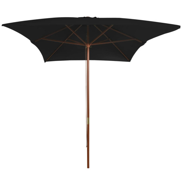 Parasol ogrodowy CzarnyvidaXL