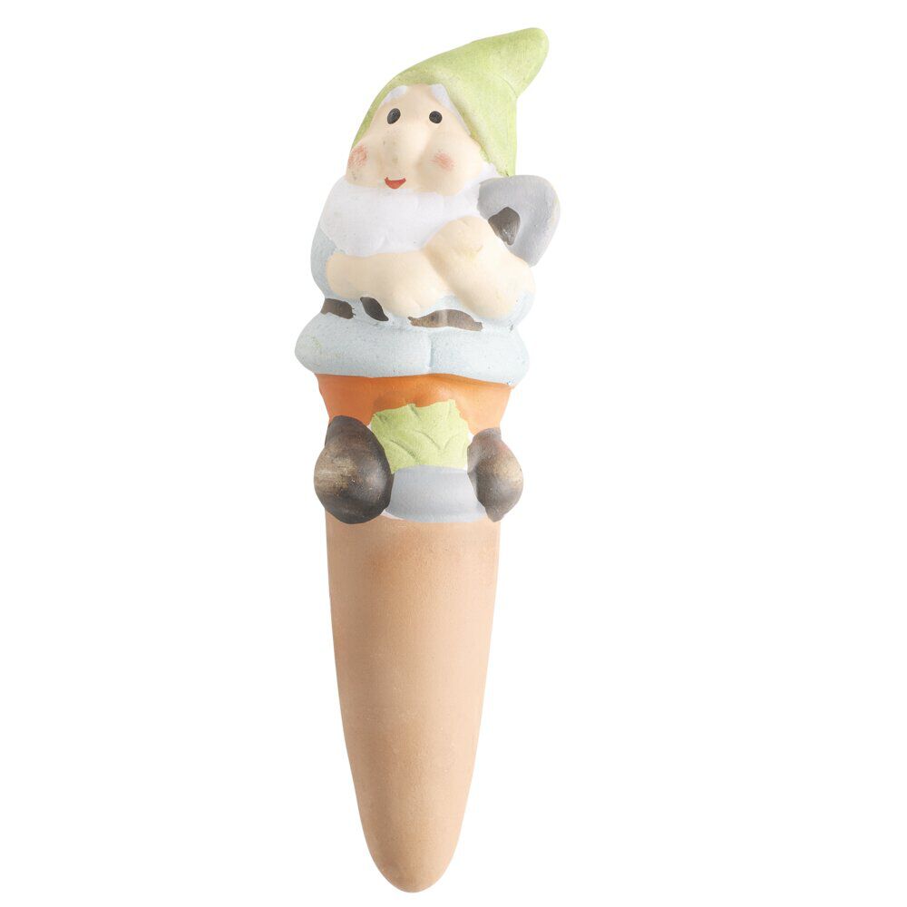 Goutteur arrosage plante figurine terre cuite Ø5xH15cm (4 modèles)