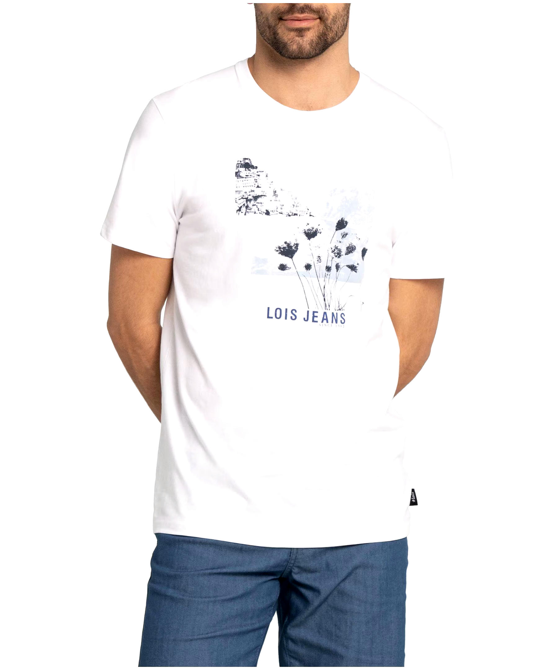 Lois Men's David Flower Graphic T Shirt
