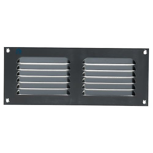 Grille estampée 436 largeur 250mm hauteur 100mm anodisé argent - RENSON - 16261