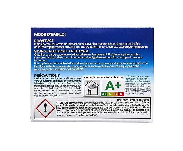 Lot 2 tablettes pour absorbeur d'humidité Respire Bostik 25m²