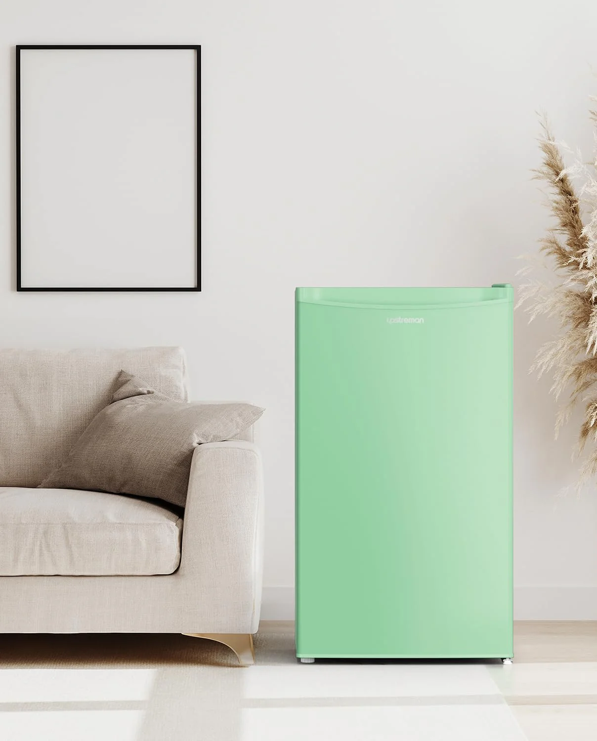 3.2 Cu.Ft Mini Fridge with Freezer �� Single Door Compact Refrigerator for Dorm, Bedroom, or Office �� Adjustable Thermostat, Black