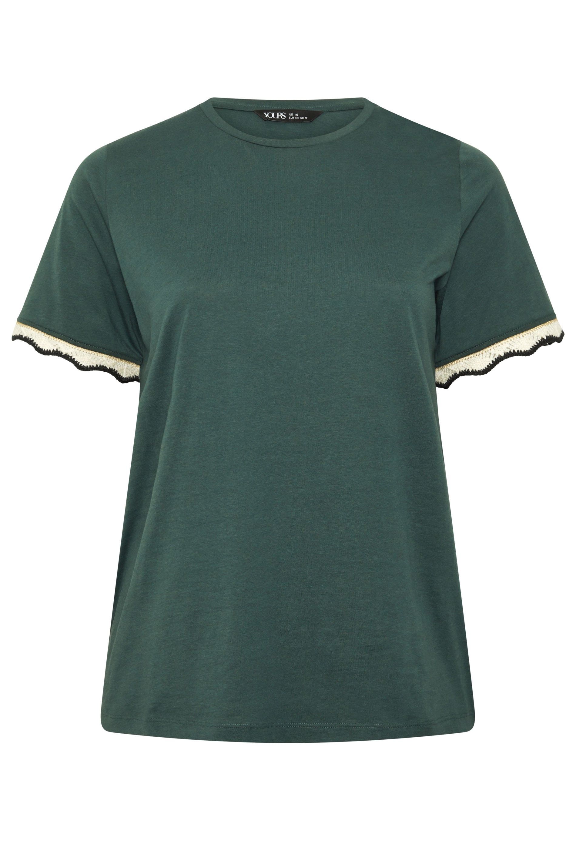 Yours Crochet Trim T-Shirt