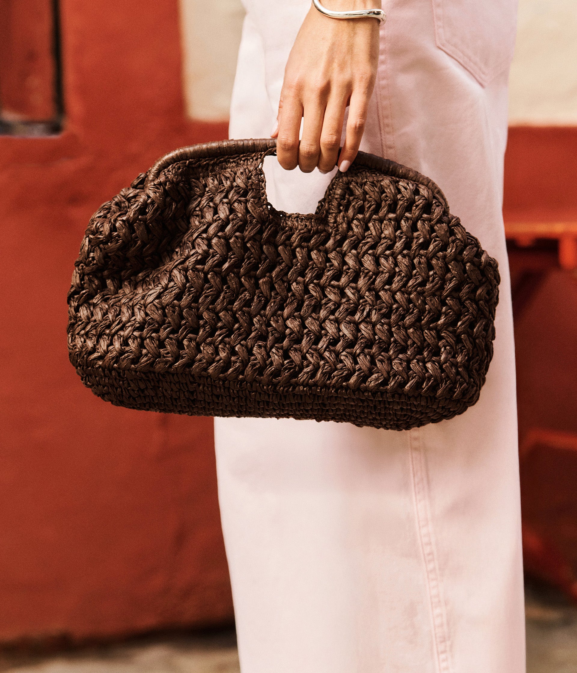 Sac paille chocolat Minorque