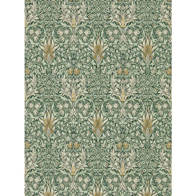 Morris & Co. Snakeshead Green Floral Wallpaper