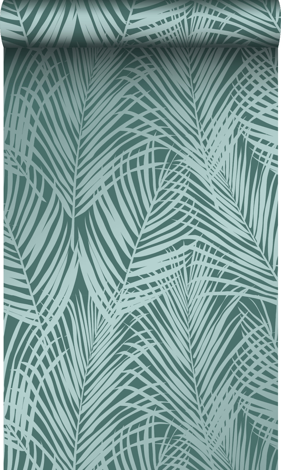 Origin Wallcoverings behang palmbladeren smaragd groen - 53 cm x 10.05 m - 347710