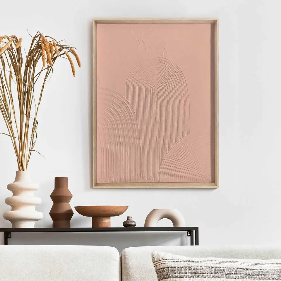 Schilderij 3D Art Arches - 40 x 30 - Bruin