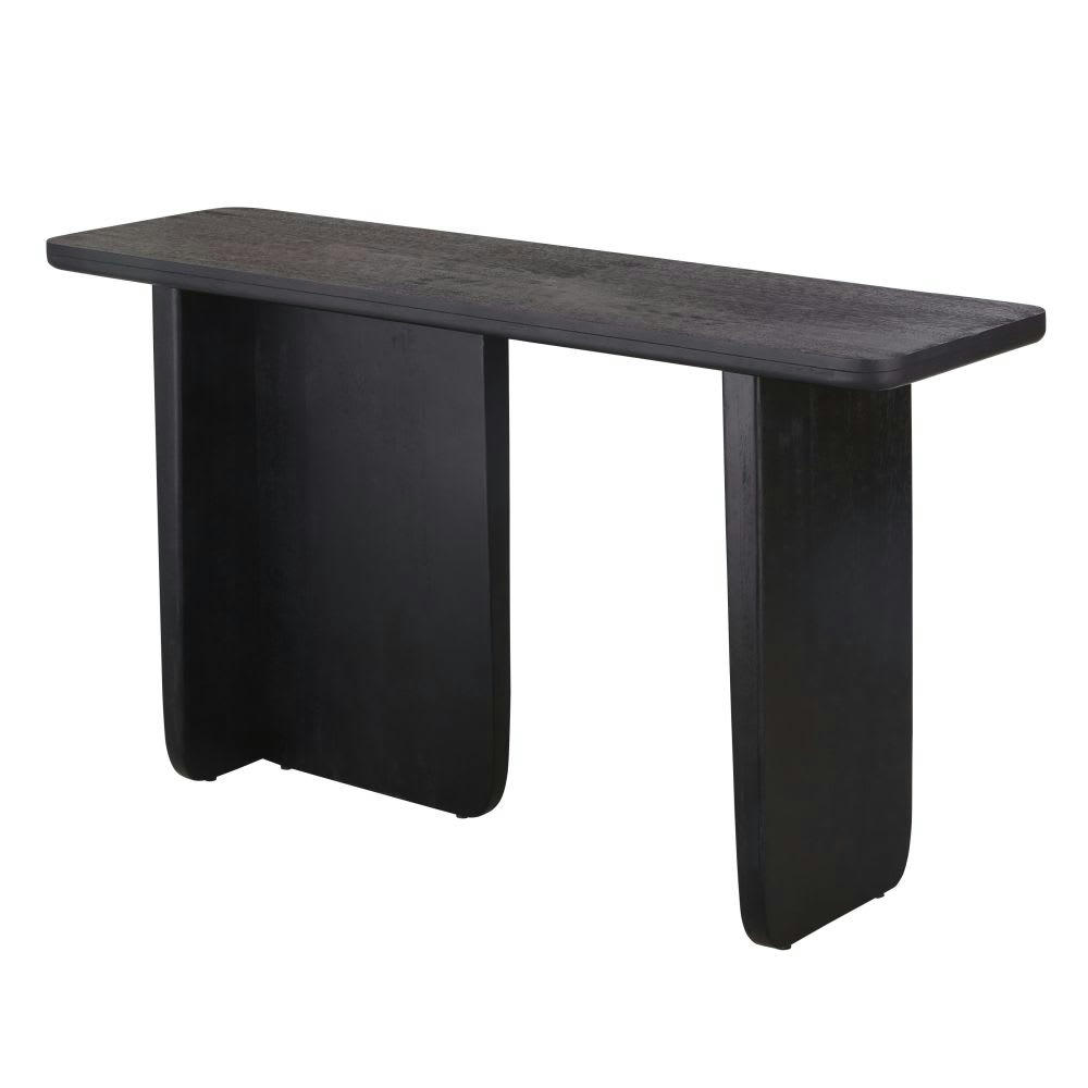 Attica - Console en bois de manguier massif noir