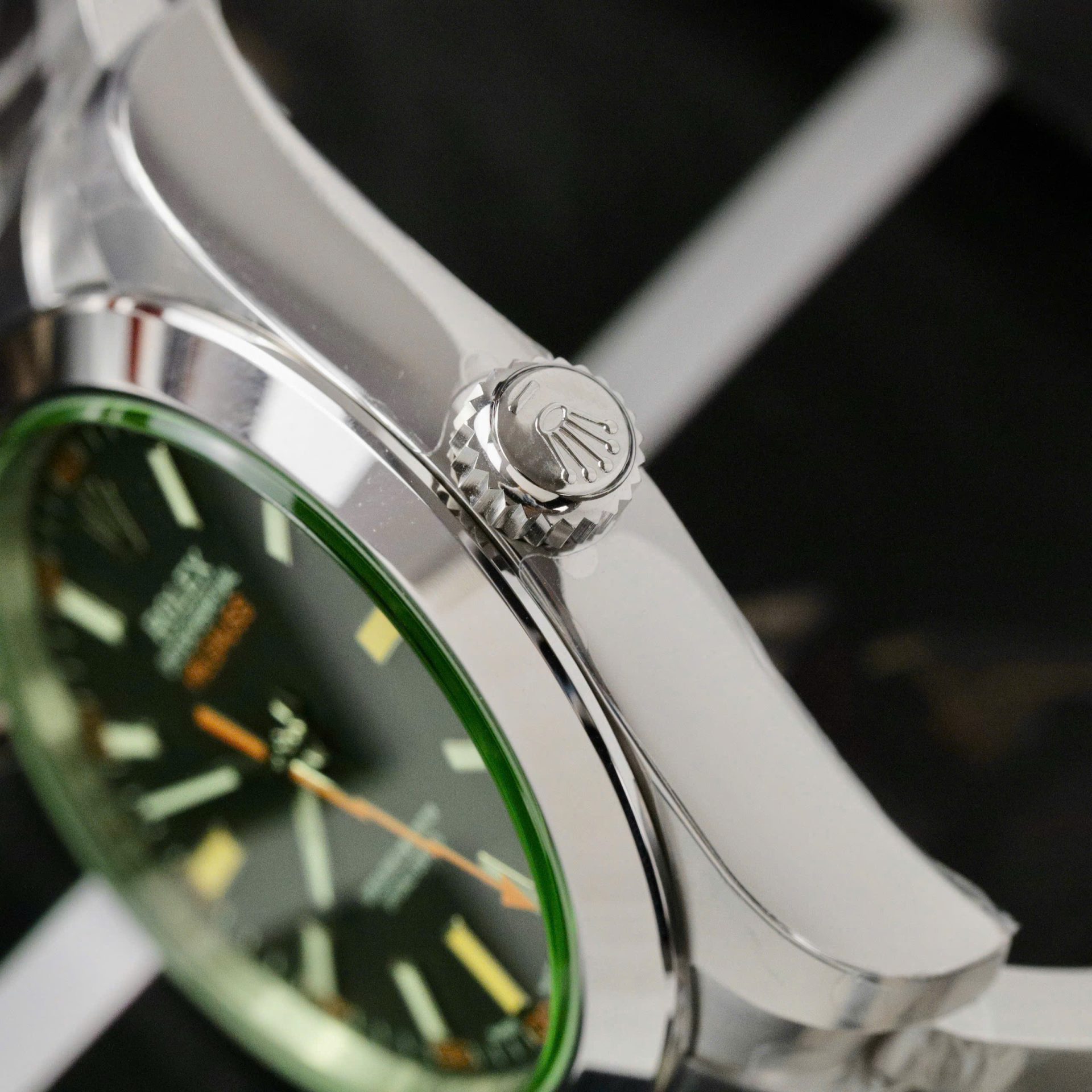 Rolex Milgauss 116400GV 904L Steel Black Dial Green Sapphire 40mm Oyster Super Clone
