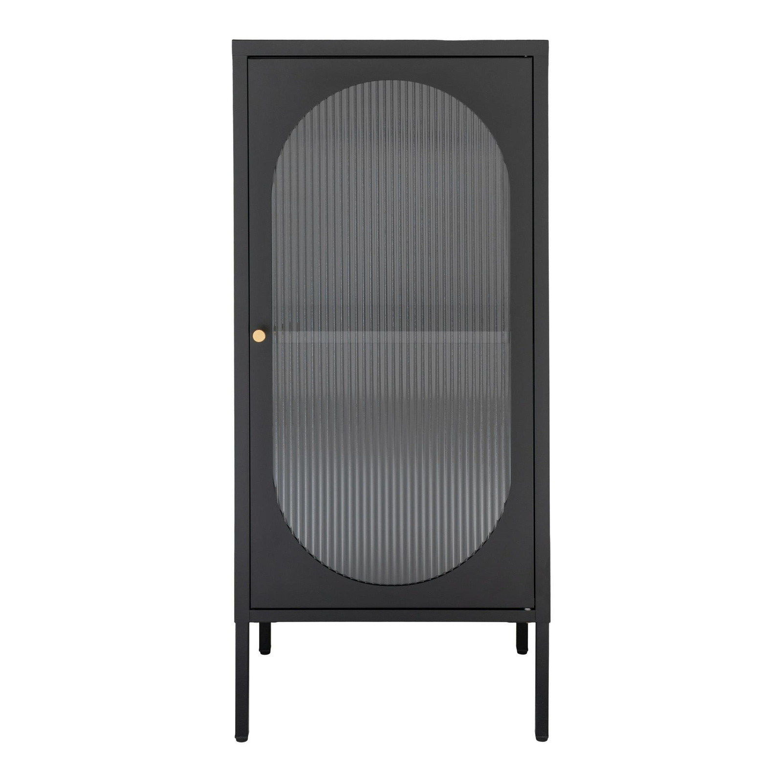 GABLOTA Adelaide 110 cm czarna wąska SZKLANA metal
