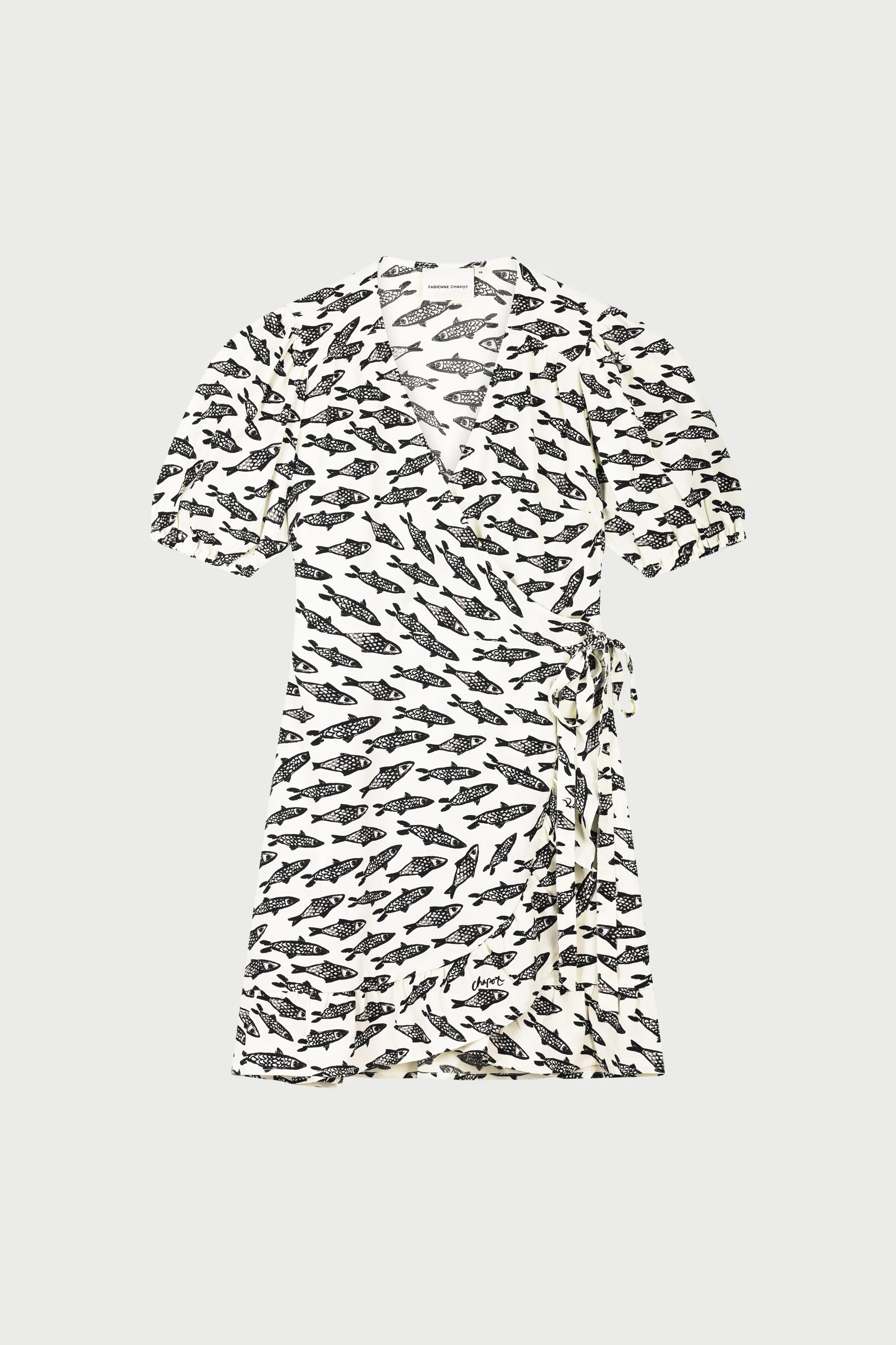 Ariel Dress | Cosy White/Black
