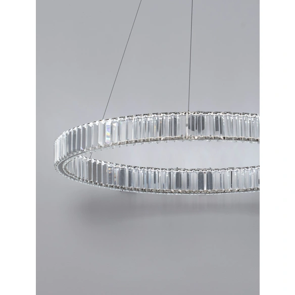 Pendelleuchte »Aurelia «, LED, 47 W, Höhe: 150 cm, chromfarben