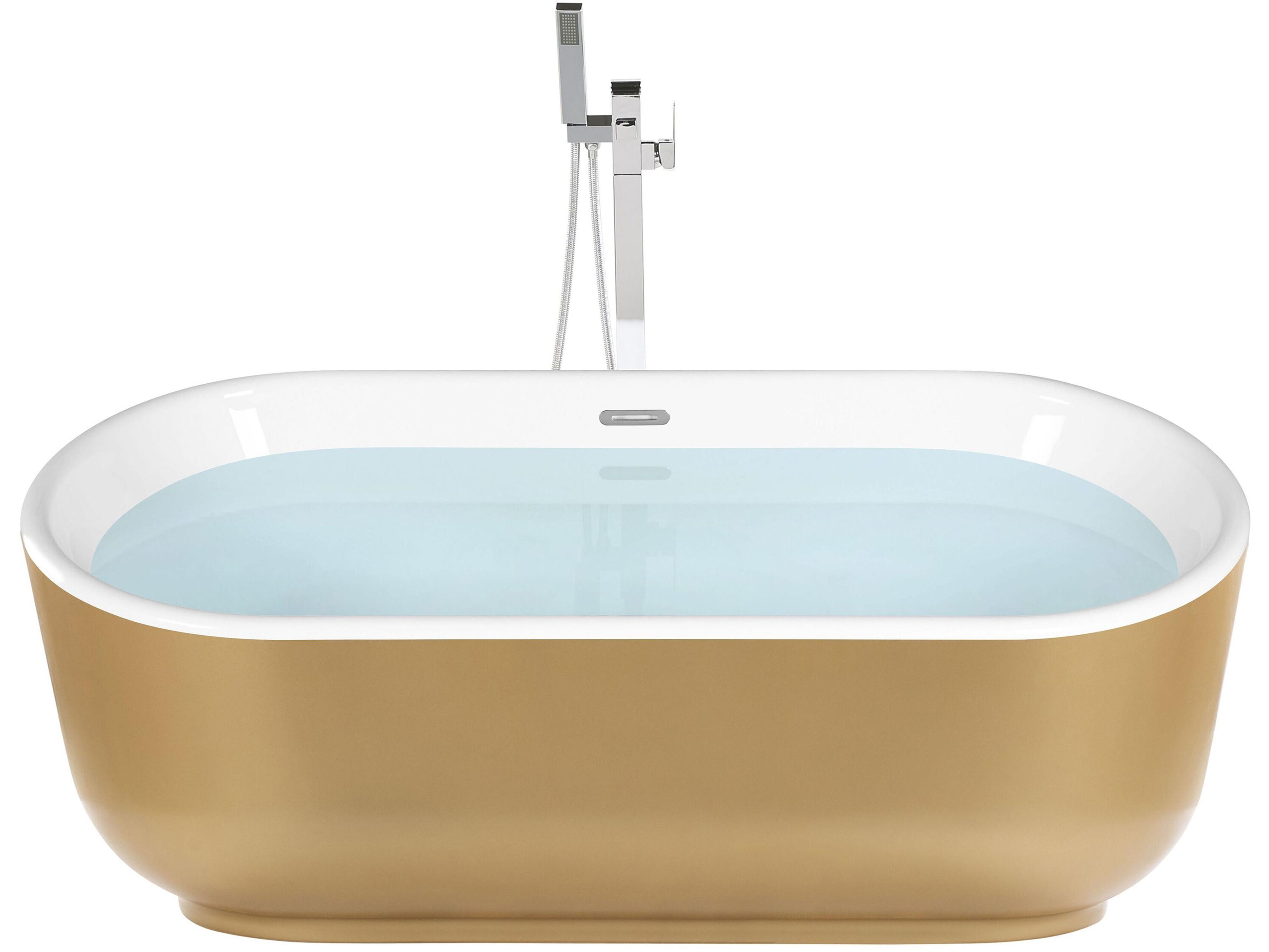 Freestanding Bathtub PINEL 1700 x 800 mm Gold
