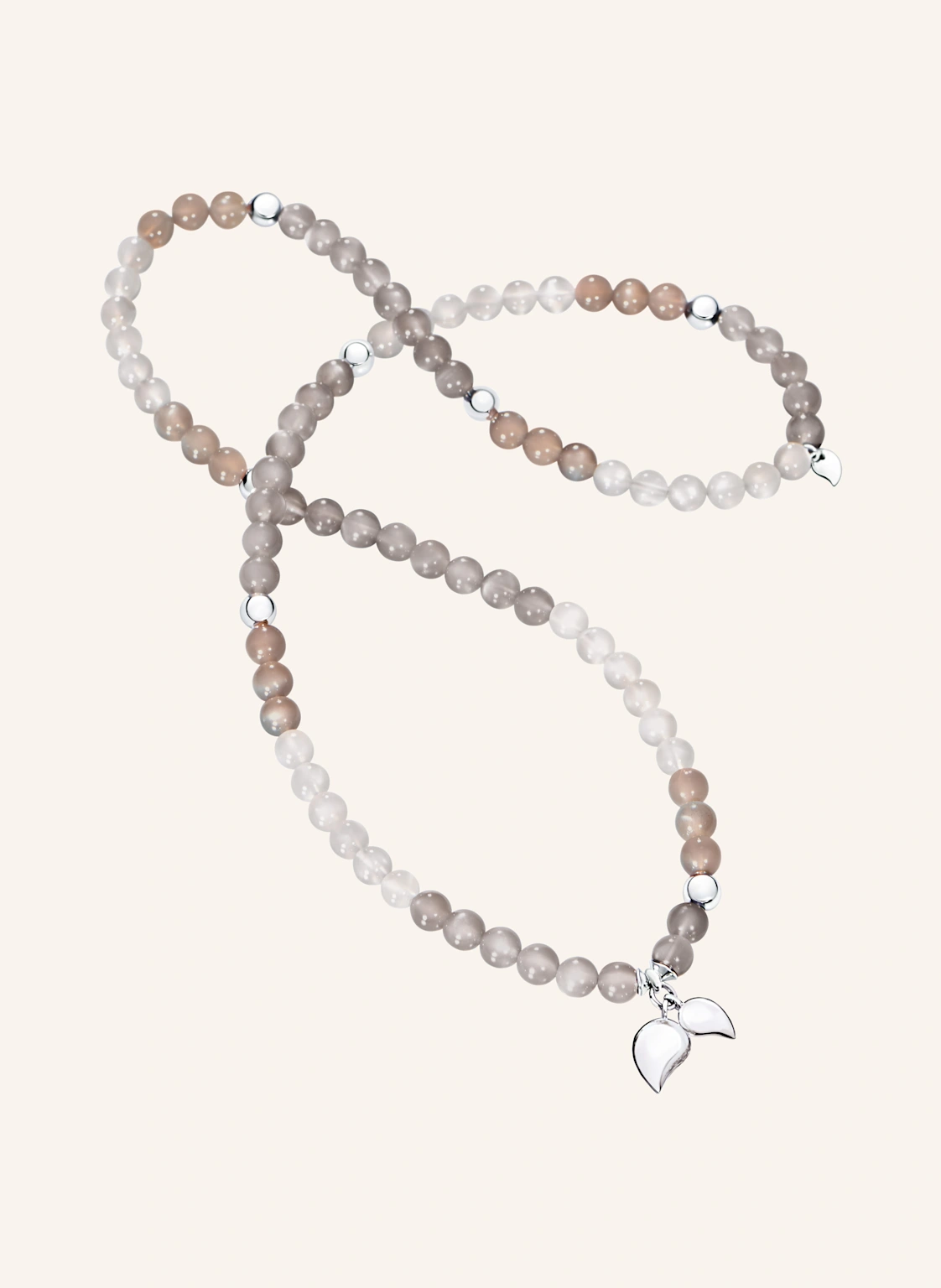 TAMARA COMOLLI Armband BRACELET INDIA 'CASHMERE' MEDIUM aus 18 Karat Weißgold und Mondsteinen