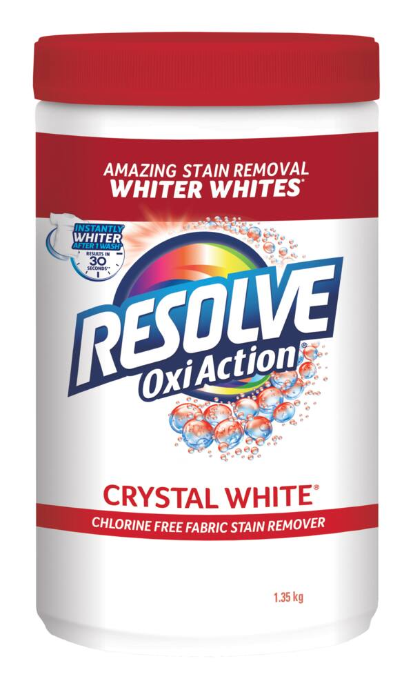 Resolve White Fabric Laundry Stain Remover Powder with Oxi Action, 1.4-kg