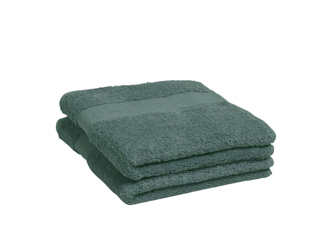 Yumeko handdoeken Terry - forest green - 50x100 - 2 st