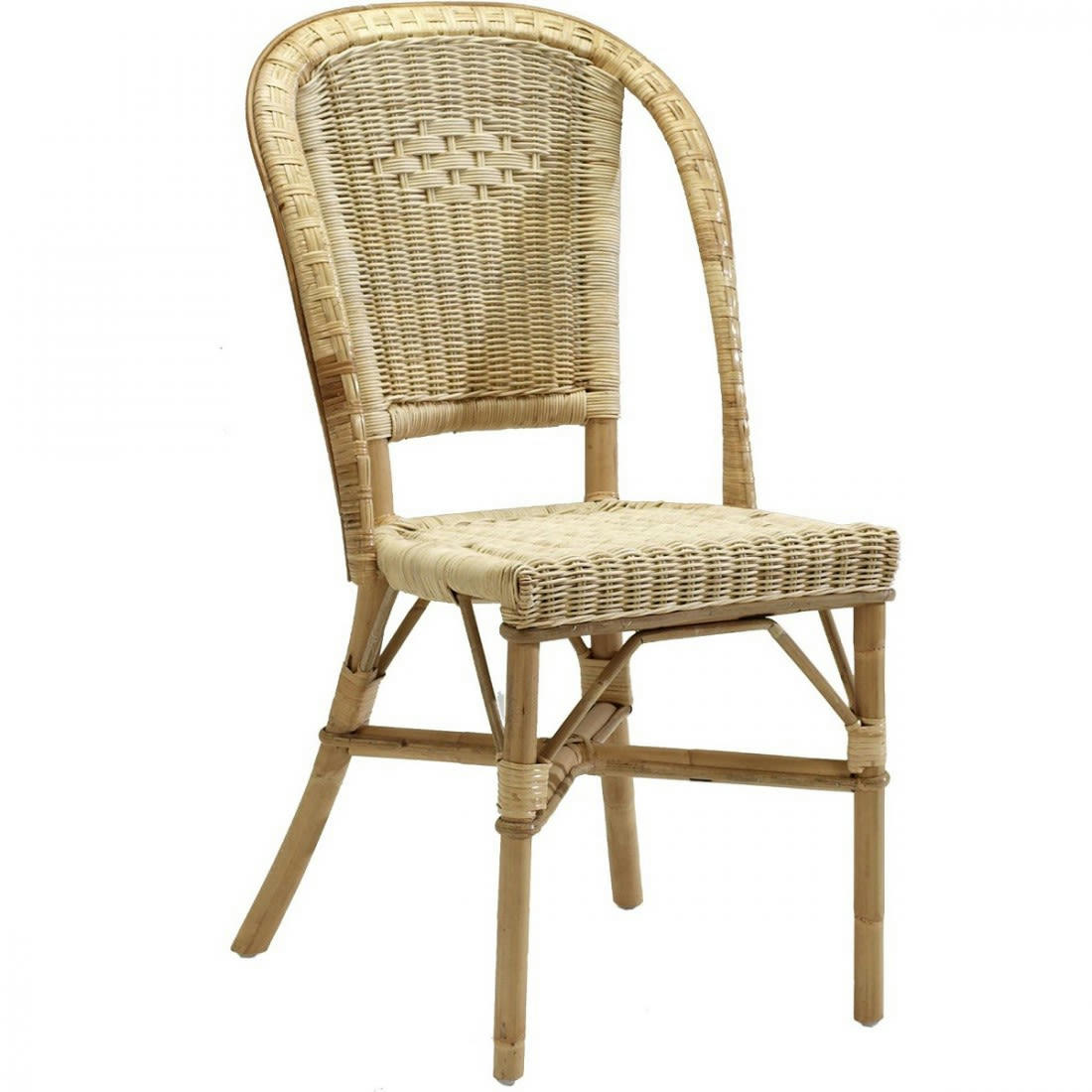 ALBERTINE - Chaise en rotin tressé