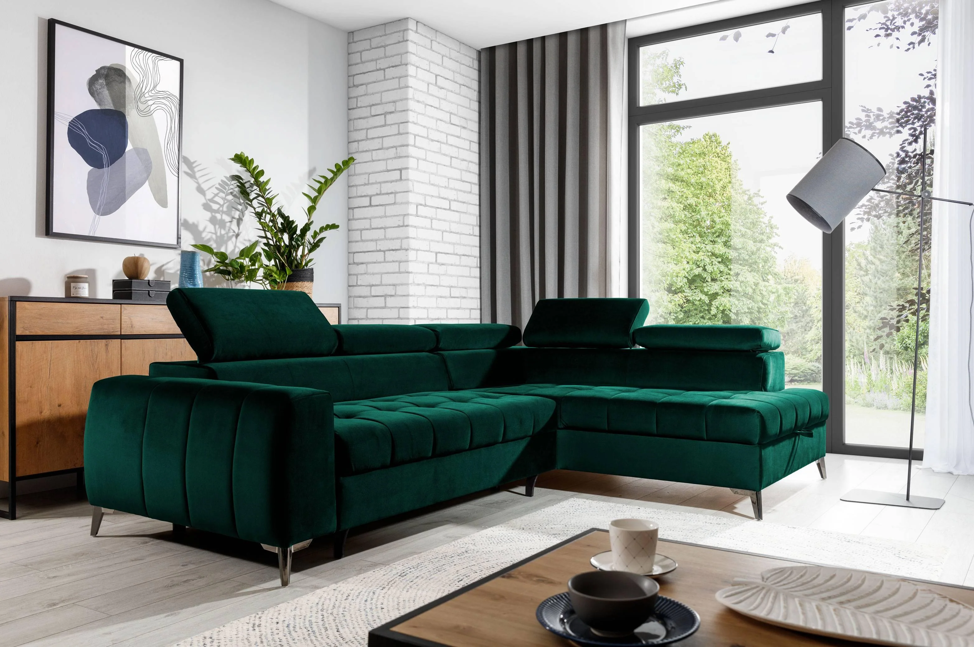 Hoekbank Tulis rechts velvet